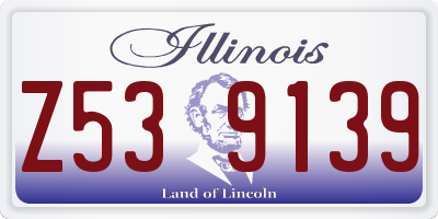 IL license plate Z539139
