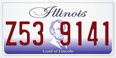 IL license plate Z539141