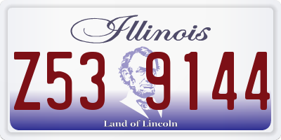 IL license plate Z539144