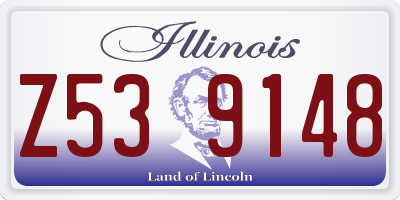 IL license plate Z539148