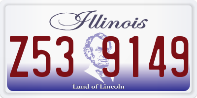 IL license plate Z539149
