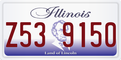 IL license plate Z539150