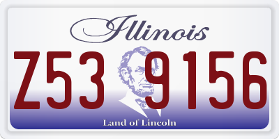 IL license plate Z539156