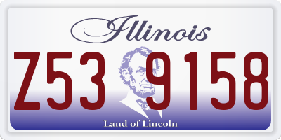 IL license plate Z539158