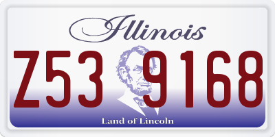 IL license plate Z539168