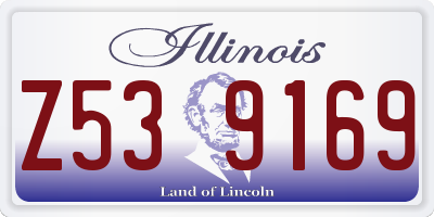 IL license plate Z539169