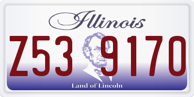 IL license plate Z539170