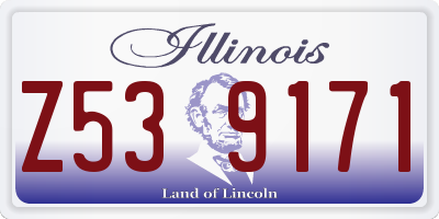 IL license plate Z539171