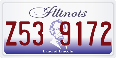 IL license plate Z539172