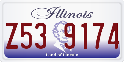IL license plate Z539174