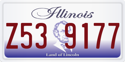 IL license plate Z539177