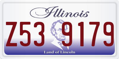 IL license plate Z539179