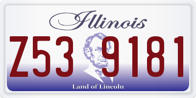 IL license plate Z539181