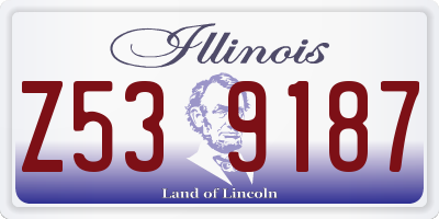 IL license plate Z539187
