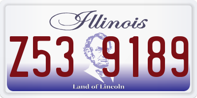 IL license plate Z539189