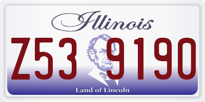 IL license plate Z539190