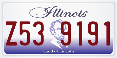 IL license plate Z539191
