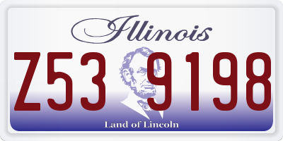 IL license plate Z539198