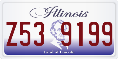 IL license plate Z539199