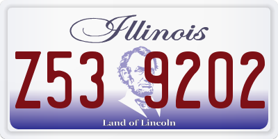 IL license plate Z539202