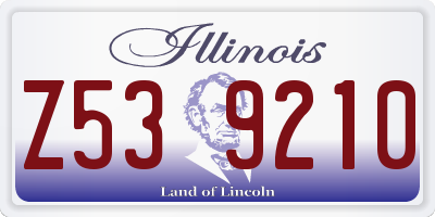 IL license plate Z539210