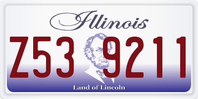 IL license plate Z539211