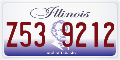 IL license plate Z539212