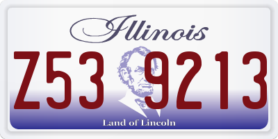 IL license plate Z539213