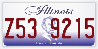 IL license plate Z539215