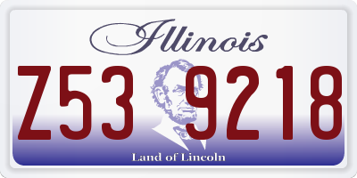IL license plate Z539218
