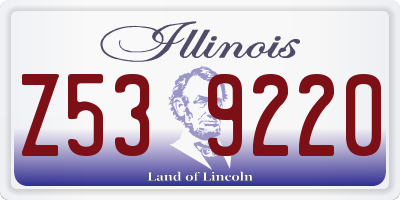 IL license plate Z539220