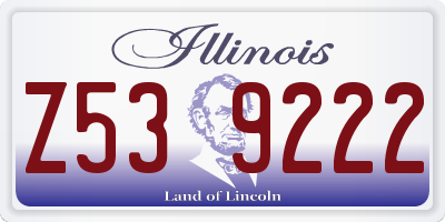 IL license plate Z539222