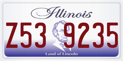 IL license plate Z539235