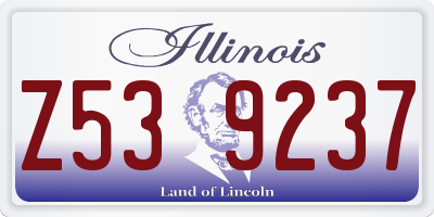 IL license plate Z539237