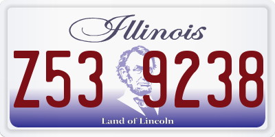 IL license plate Z539238