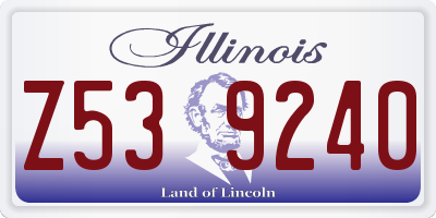 IL license plate Z539240