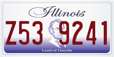 IL license plate Z539241
