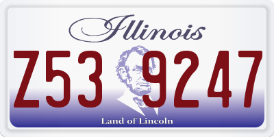 IL license plate Z539247