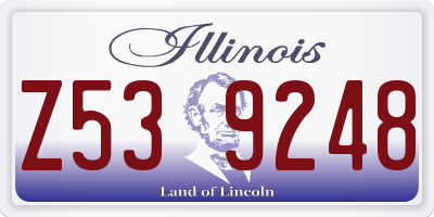 IL license plate Z539248