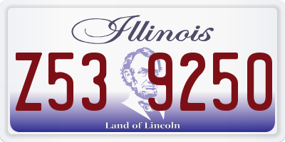 IL license plate Z539250