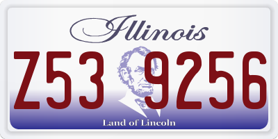 IL license plate Z539256