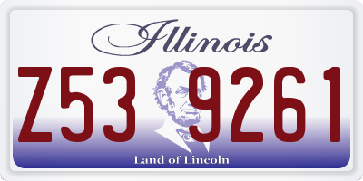 IL license plate Z539261