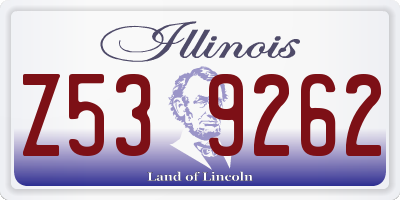 IL license plate Z539262