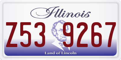IL license plate Z539267