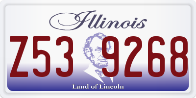 IL license plate Z539268