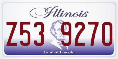 IL license plate Z539270