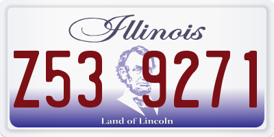 IL license plate Z539271