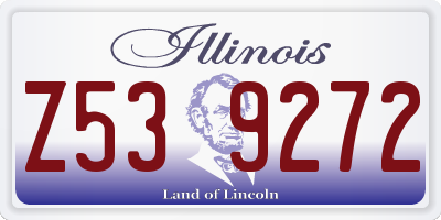 IL license plate Z539272