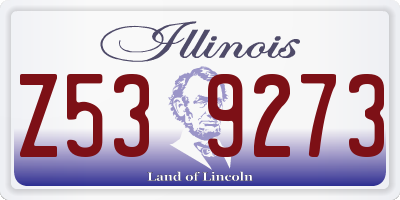 IL license plate Z539273