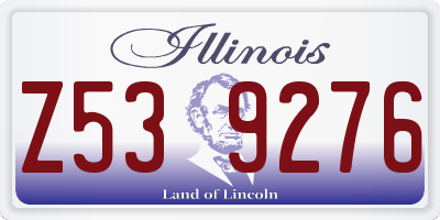 IL license plate Z539276
